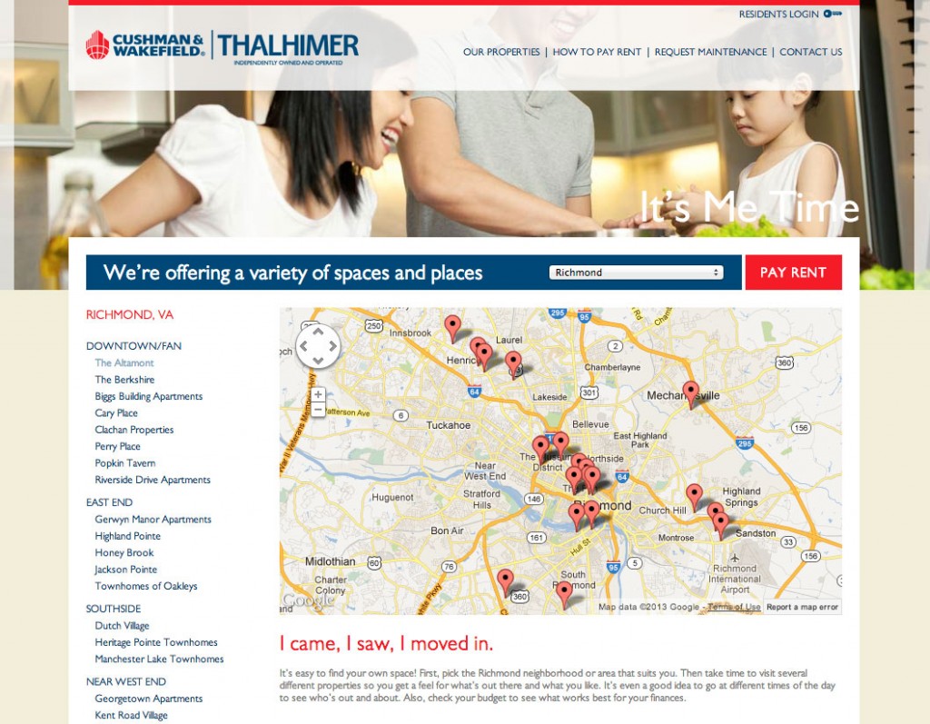 Portfolio Cushman & Wakefield Thalhimer Residential Property